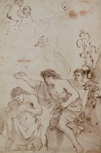 キリストの洗礼 作： Giovanni Francesco Barbieri
